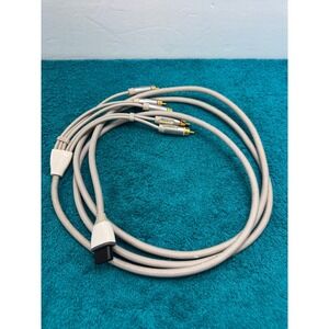 Rocketfish Component AV Cable for Nintendo Wii Wii U Braided Gold Plated RCA